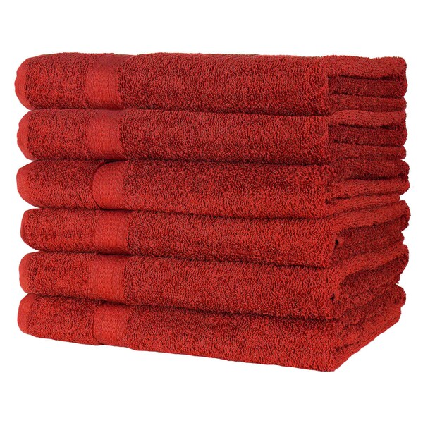 Hospeco True Color Bath Towel 25x52 Burgundy BATH-BURGUNDY - main